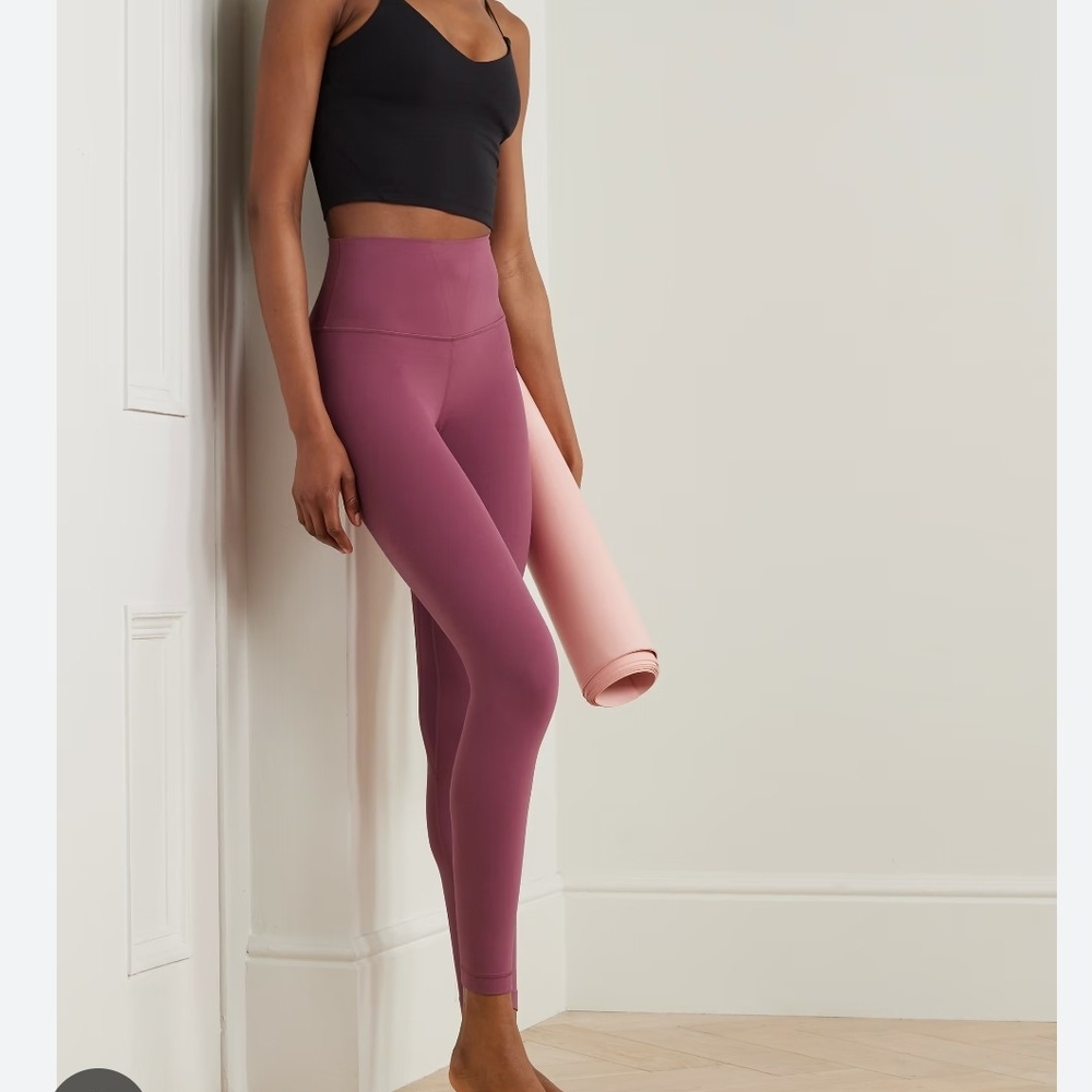Women's Mauve High-Waisted Leggings